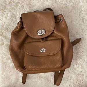 Coach bag backpack brown